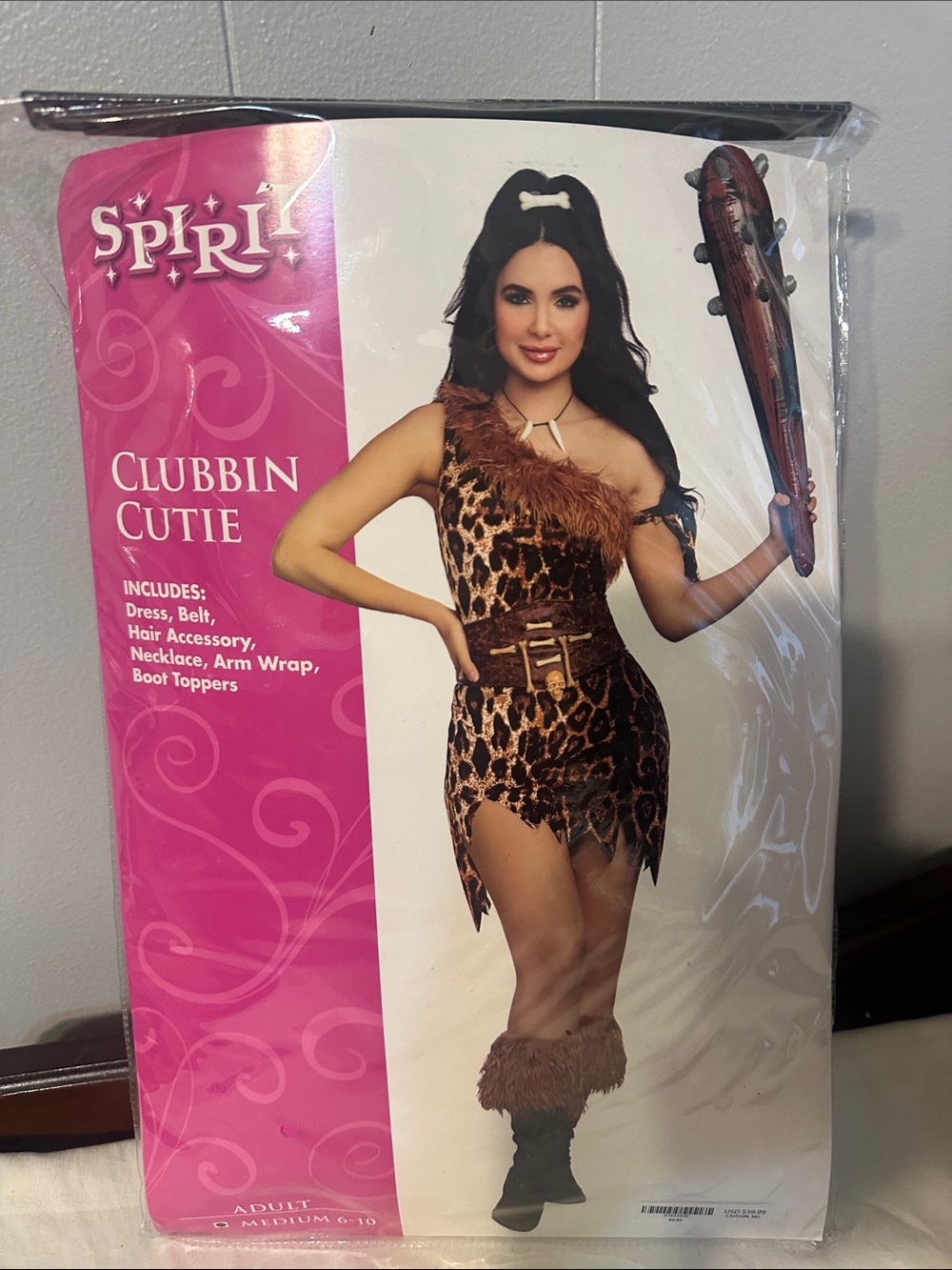 Spirit Leopard-Print Clubbin Cutie Costume